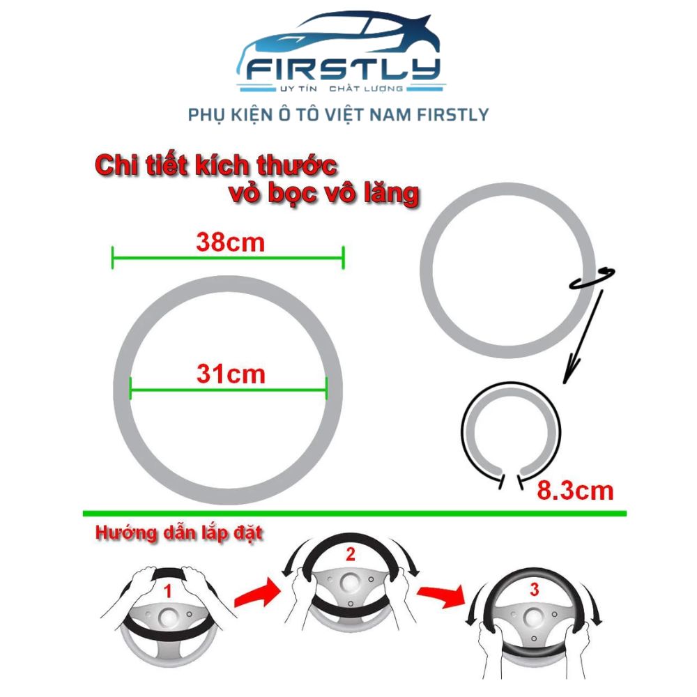 Bọc vô lăng - Dcut - Ảnh 5