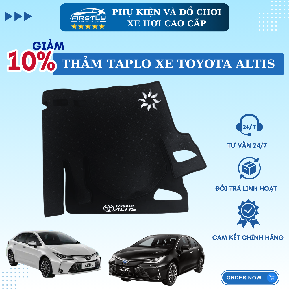 Thảm Taplo Toyota Altis