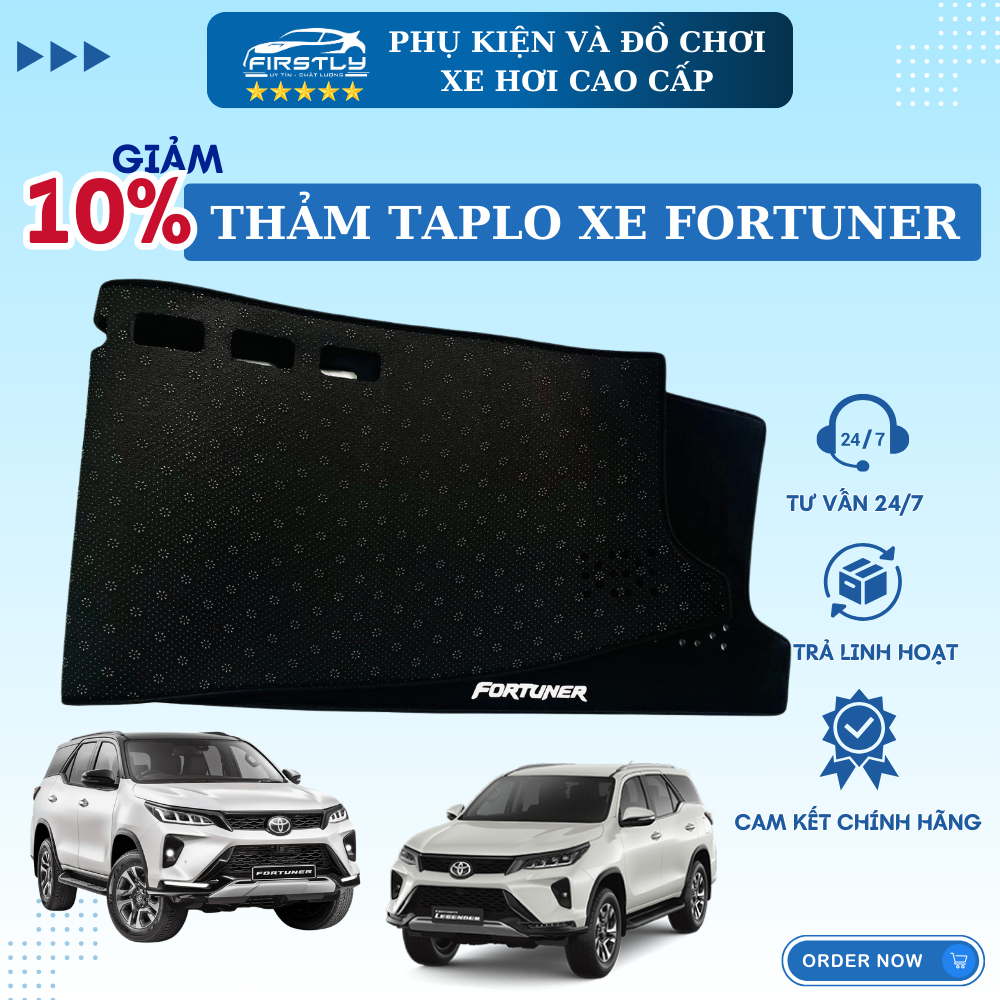 Thảm Taplo Toyota Fotuner