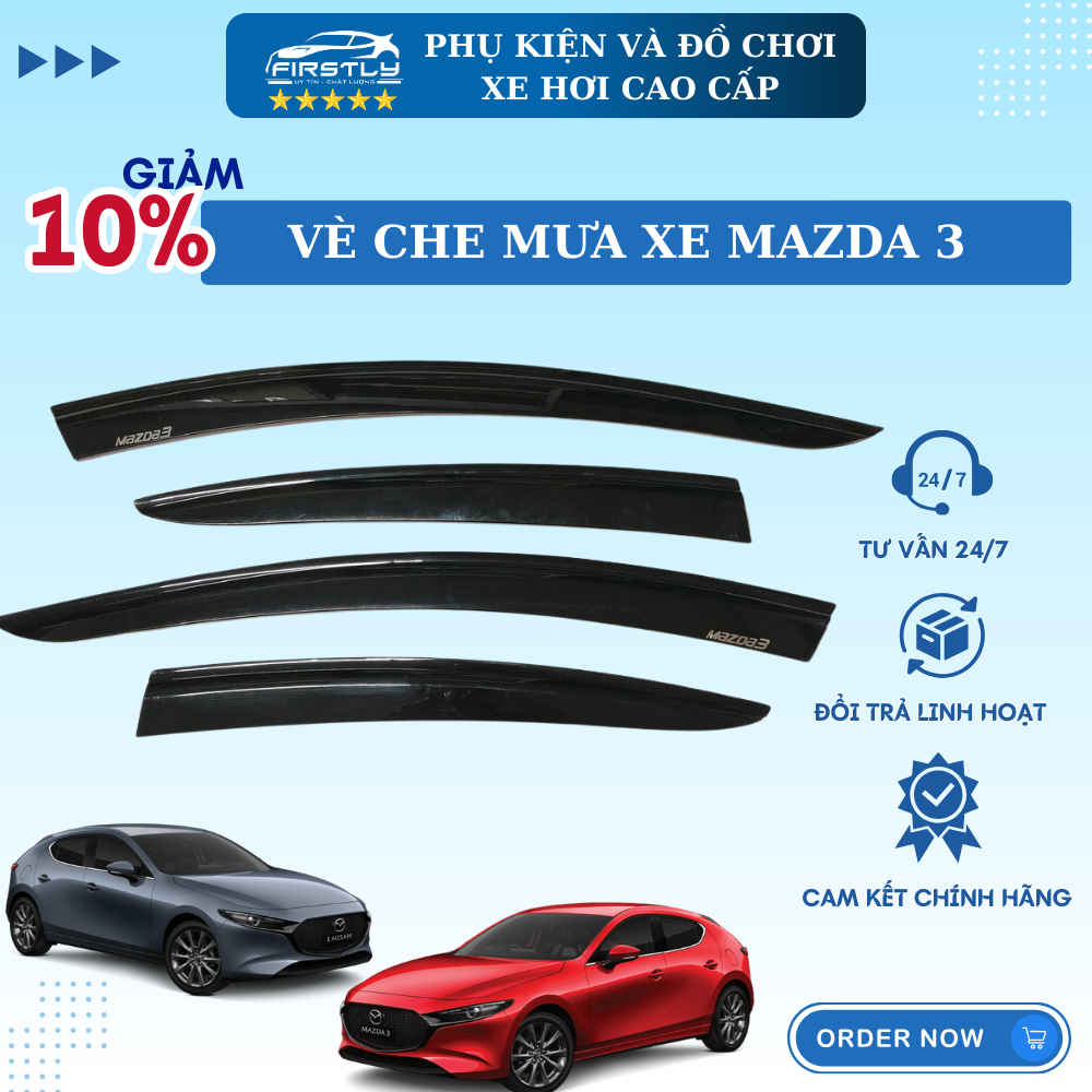 Vè che mưa Mazda 3