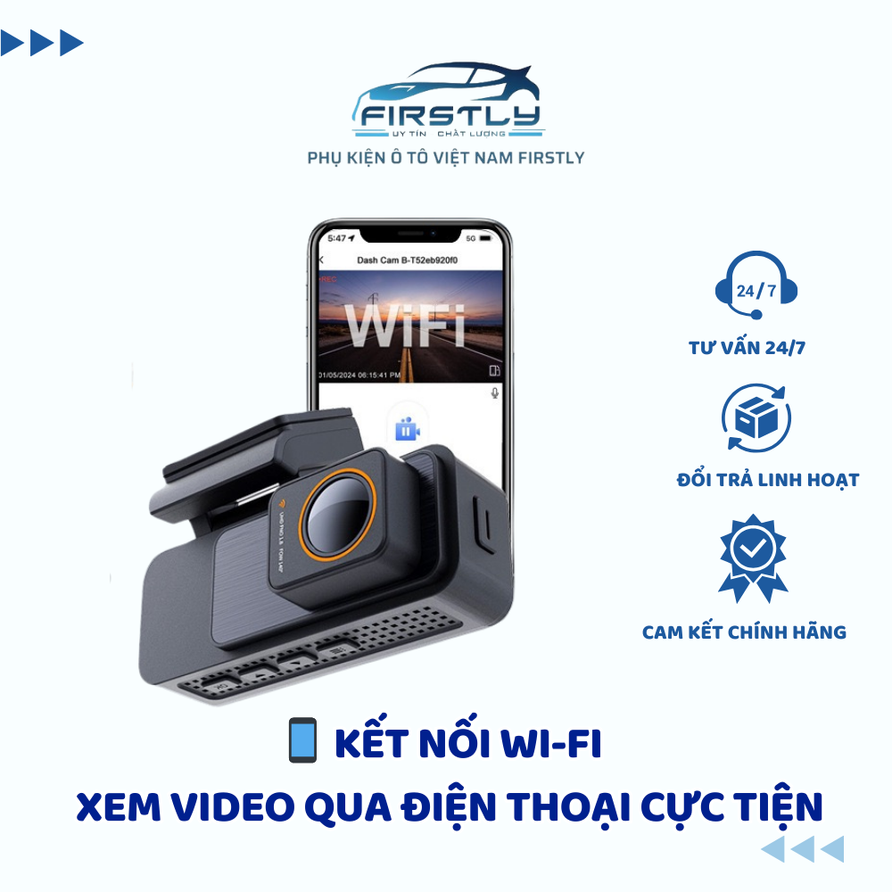 Camera hành trình VF10 2 mắt, tặng thẻ nhớ 64gb - FIRSTLY - Ảnh 2
