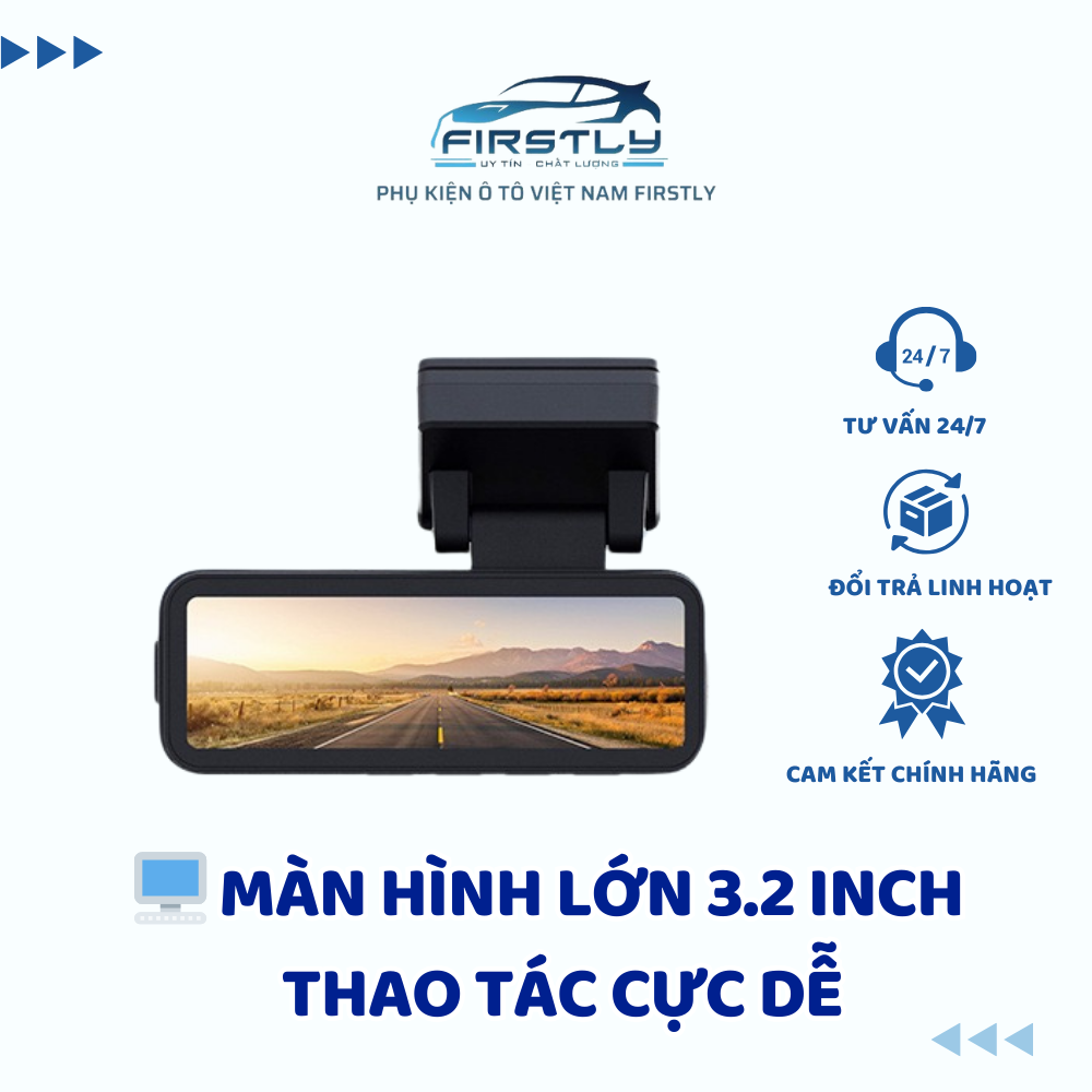 Camera hành trình VF10 2 mắt, tặng thẻ nhớ 64gb - FIRSTLY - Ảnh 3