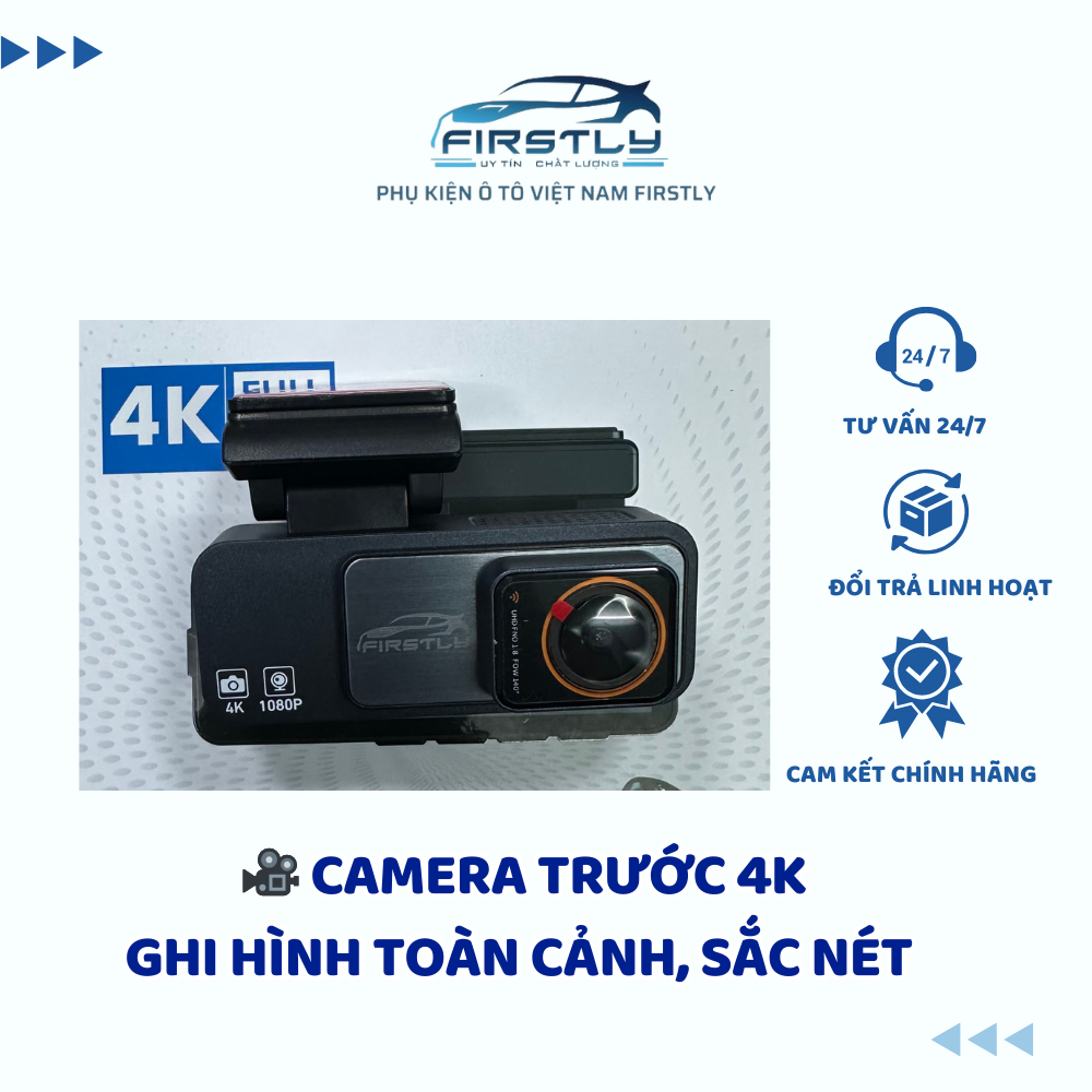 Camera hành trình VF10 2 mắt, tặng thẻ nhớ 64gb - FIRSTLY - Ảnh 4