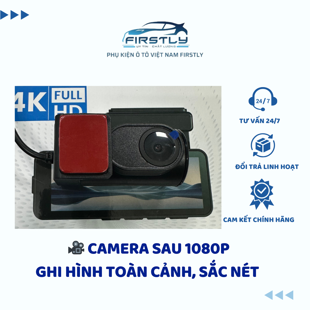 Camera hành trình VF10 2 mắt, tặng thẻ nhớ 64gb - FIRSTLY - Ảnh 5